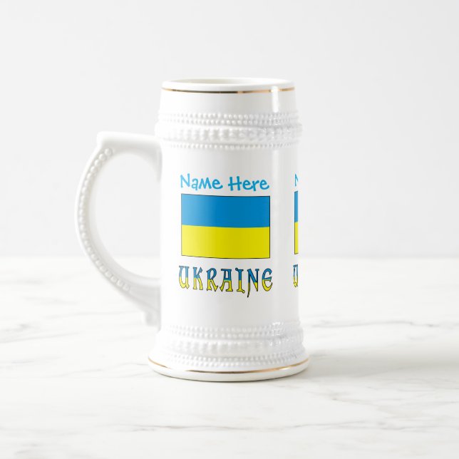 Ukraina Ukrainsk Flagga Blå Personalisering  Sejdel (Vänster)
