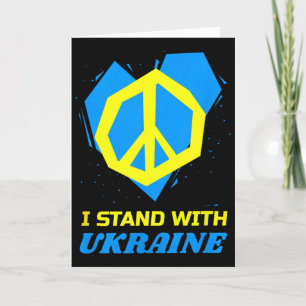 Ukraina Ukrainsk Flagga Fred Jag Står Med Ukraina Kort