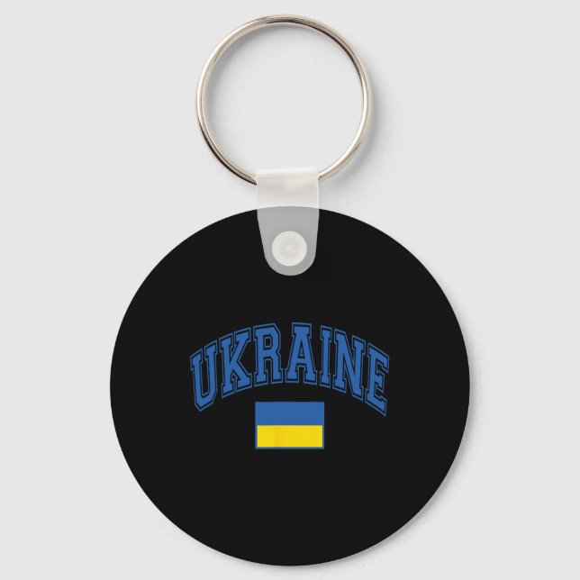 Ukraina Ukrainsk Flagga Grafik  Nyckelring (Framsida)