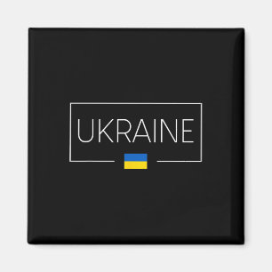 Ukraina Ukrainsk Flagga Zelensky Tryzub Militär Em Magnet