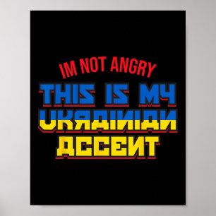 Ukraina Ukrainsk skjorta - Jag är inte arg Poster