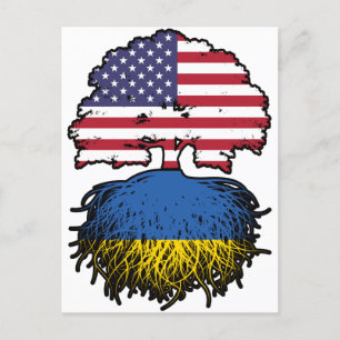 Ukraina ukrainska amerikanska USA United Stater Vykort