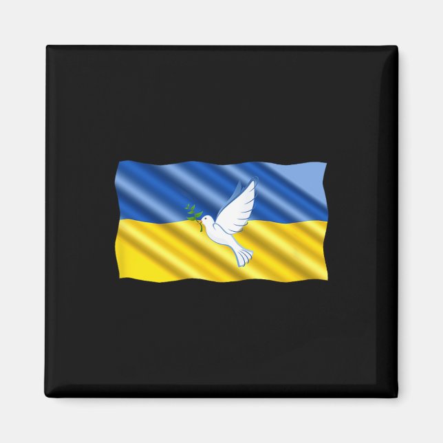 Ukraina Ukrainska Be För Ukraina  Magnet (Framsidan)