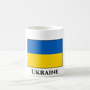 Ukraina (ukrainska Flagga) Kaffemugg