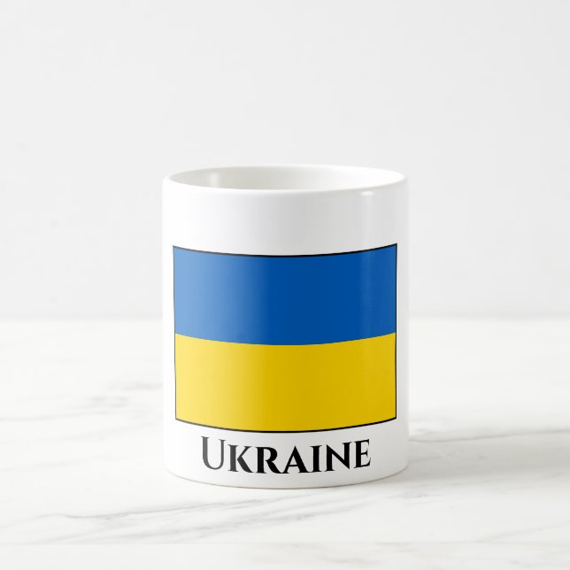 Ukraina (ukrainska Flagga) Kaffemugg (Center)