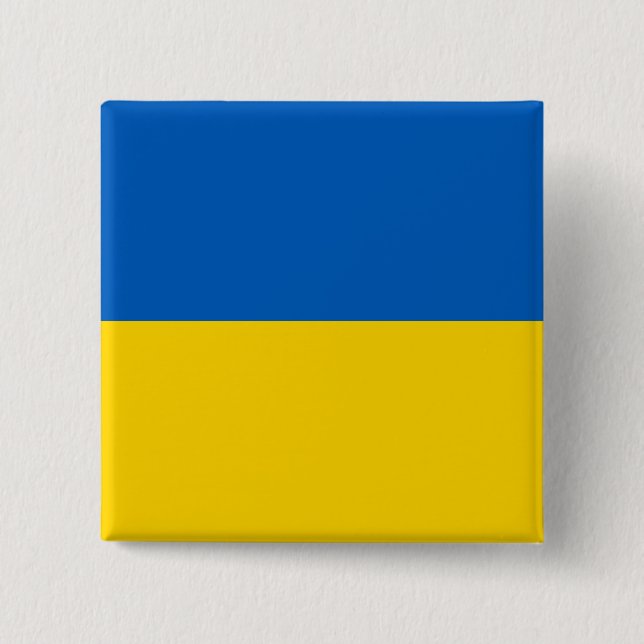 Ukraina (ukrainska Flagga) Knapp (Framsida)