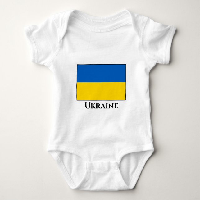 Ukraina (ukrainska Flagga) T Shirt (Framsida)