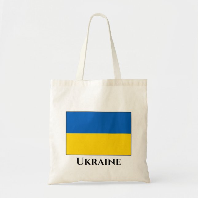 Ukraina (ukrainska Flagga) Tygkasse (Framsidan)