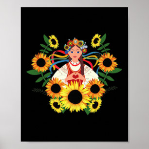 Ukraina Ukrainskt Stöd Ukraina Jag Står Med Ukr Poster