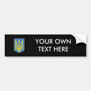 Ukraina vapensköld bildekal