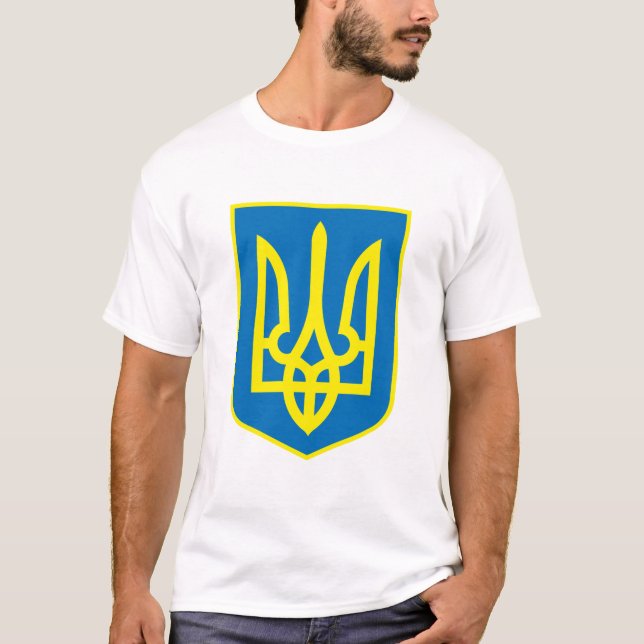 Ukraina vapensköldT-tröja Tee Shirt (Framsida)