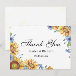 Ukraina Vattenfärg Tack Postkort Kort