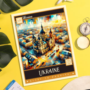 Ukraina   Vintage-måleri Vykort