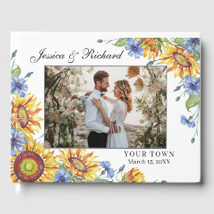 Ukraina Watercolor Bröllop PHOTO Guest Bok