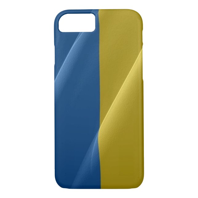 Ukraina Wave Flagga - Case-Mate iPhone Skal (Baksida)