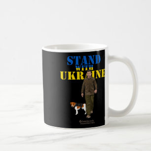 Ukraina Wolodymyr Selenskyj Patron Stå med Ukraina Kaffemugg