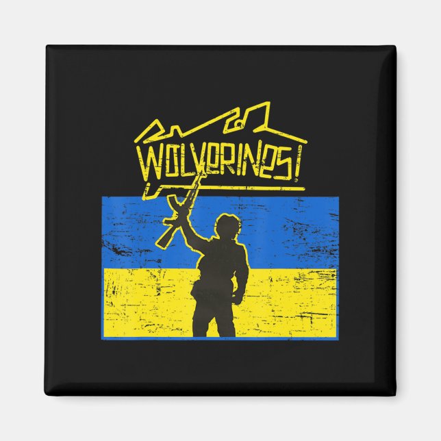 Ukraina Wolverines Magnet (Framsidan)