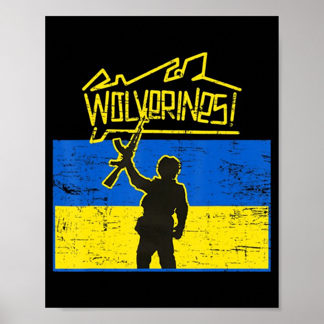 Ukraina Wolverines Poster (Framsidan)