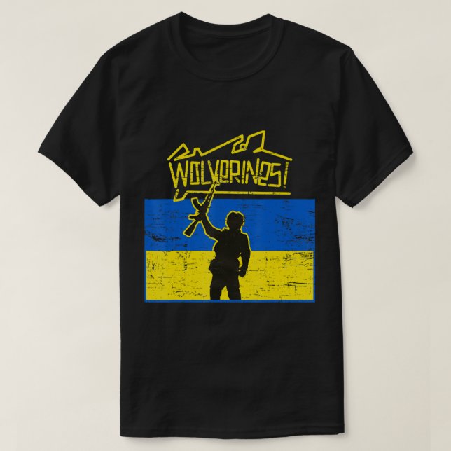 Ukraina Wolverines T Shirt (Design framsida)