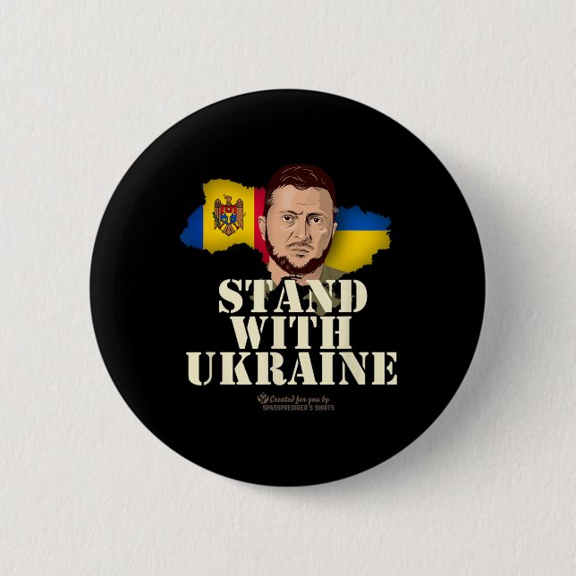 Ukraina Zelensky flaggor från Republiken Moldavien Knapp (Framsida)