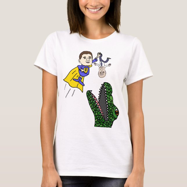 Ukraina Zelensky Superhjälten Fighting Putin T Shirt (Framsida)