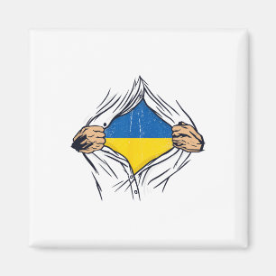 Ukrainaflagga för ukrainare med stolthet i sina hj magnet