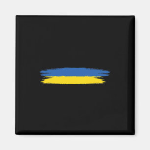 Ukrainaflagga Med Färger Blå Och Gul Nej Till Krig Magnet