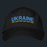 UKRAINAN Färg Blue och Gult på Black Broderad Keps<br><div class="desc">UKRAINAN Färg Blue och Gult på Black,  broderade hatt för att visa ert stöd för Ukraina!</div>