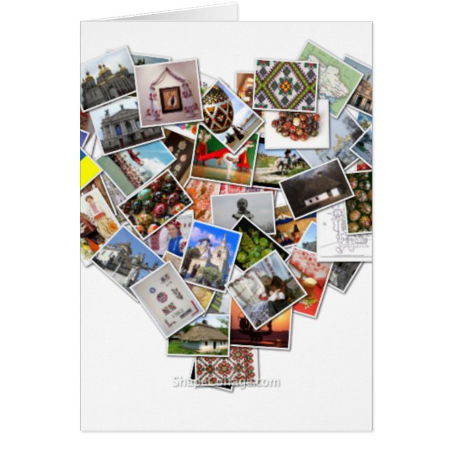 Ukrainare Hälsningskort (Framsidan)