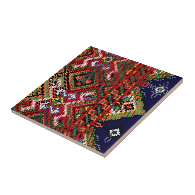 Ukrainarekor syr broderat keramiskt belägger med kakelplatta (Sidan)