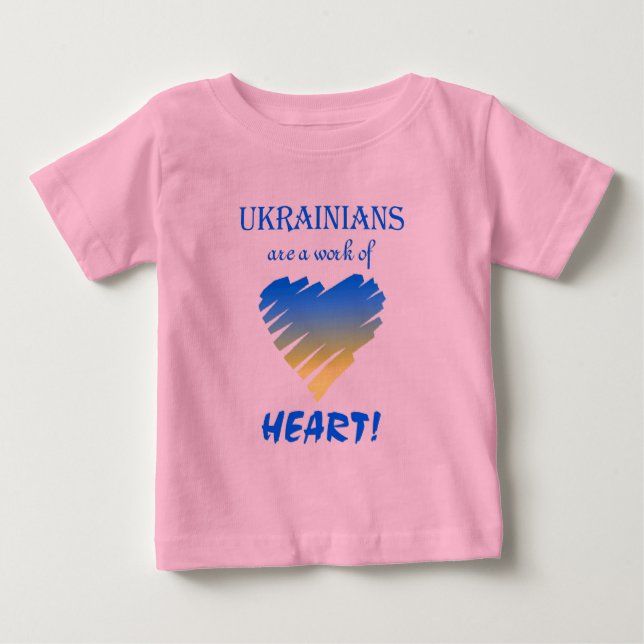 Ukrainarna är ett hjärtligt arbete t-shirt (Framsida)