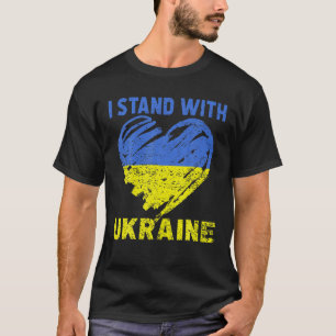 Ukrainas Älskare I står med Ukraina i hjärtat T Shirt