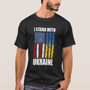 Ukrainas Älskare I står på Ukrainas sida T Shirt