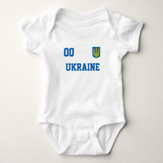 Ukrainas anpassade namn&nummer Jersey-fotboll T Shirt
