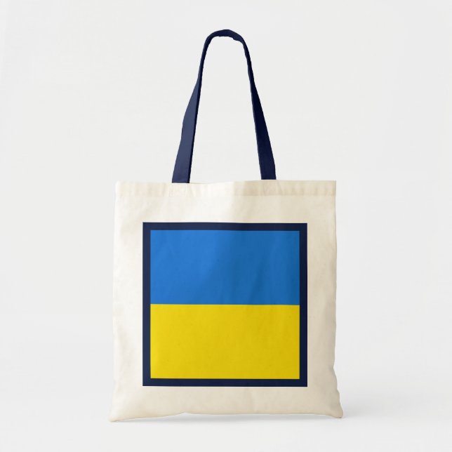 Ukrainas Flagga Bag Tygkasse (Framsidan)