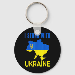 Ukrainas flagga emblem karta patriot nyckelring