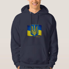 Ukrainas flagga, Emblem och Ukraina mode / sport Hoodie