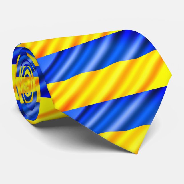 Ukrainas Flagga - fred - stödfrihet  Slips (Rullad)