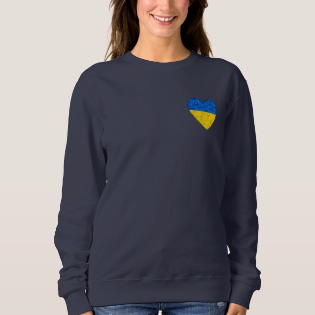 Ukrainas flagga. Hjärtat. Kärlek till Ukraina. Sup T Shirt (Framsida)
