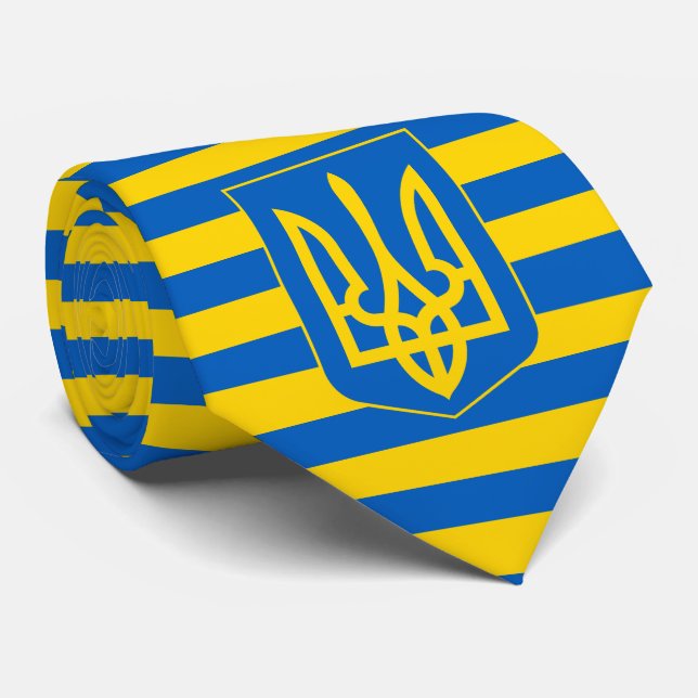 Ukrainas Flagga & Jacka av Arm, Ukrainas Flagga Slips (Rullad)