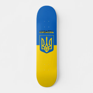 Ukrainas flagga-Jackande av arm Mini Skateboard Bräda 18,5 Cm