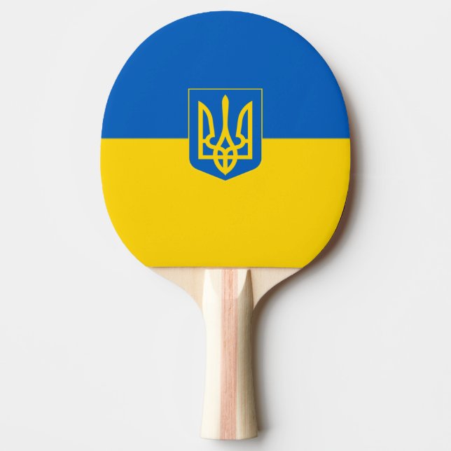 Ukrainas flagga-Jackande av arm Pingisracket (Framsidan)
