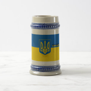 Ukrainas flagga-jackande av arm sejdel
