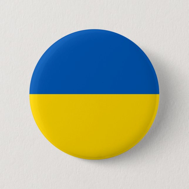 Ukrainas Flagga Knapp (Framsida)