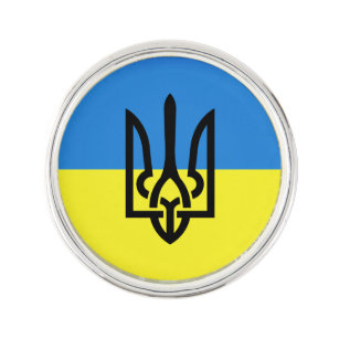 Ukrainas Flagga Lapel Pin - supportfrihet Kavajnål