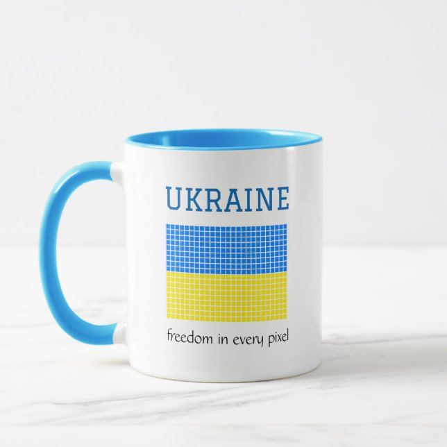 UKRAINAS FLAGGA MUGG (Vänster)