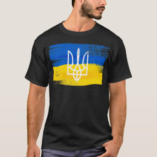 Ukrainas Flagga och Jacka av Arm Pavisserligen ukr T Shirt