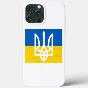 Ukrainas flagga och jackar om arm. Ukraina