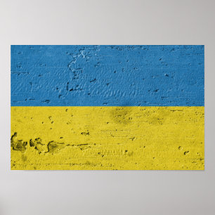 Ukrainas flagga poster