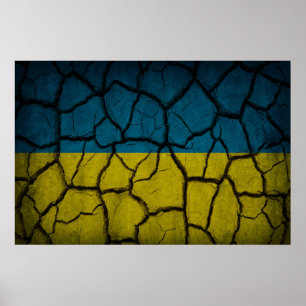 Ukrainas flagga poster